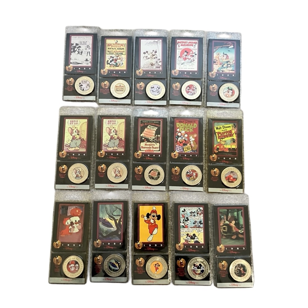 Disney Decades Coins Lot 15 Coins